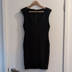 ALICE & OLIVIA Sleeveless V-neck Little Black Dress, Sz 8